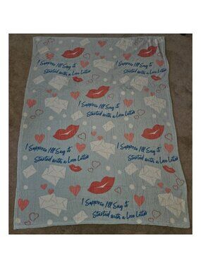 Netflix Jay Franco Fleece Blanket Throw 45x60 Blue To All Boys I've Loved Before